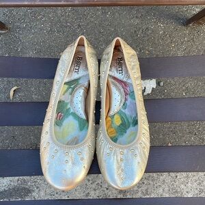 Born Gold Flats with Studded Detail